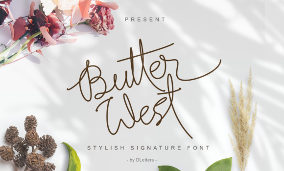 Butter West Font - Featured Image