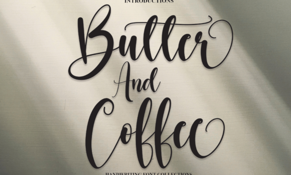 Butter and Coffee Font - Featured Image