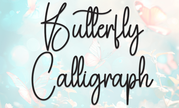 Butterfly Calligraph Font Fonts Free Download Butterfly Calligraph Font - Featured Image