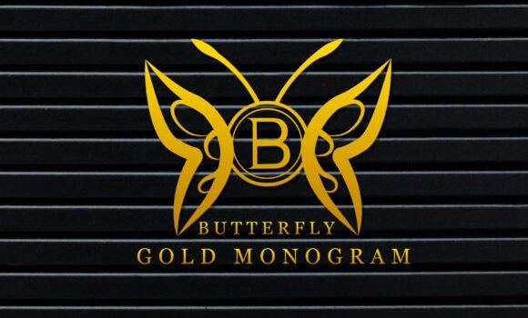 Butterfly Gold Monogram Font - Featured Image