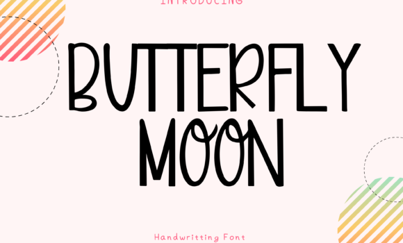 Butterfly Moon Font - Featured Image
