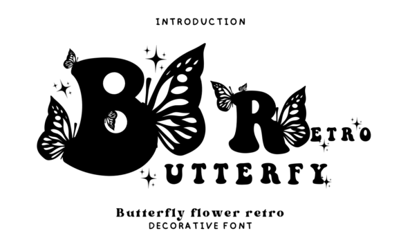 Butterfly Retro Font Fonts Free Download Butterfly Retro Font - Featured Image