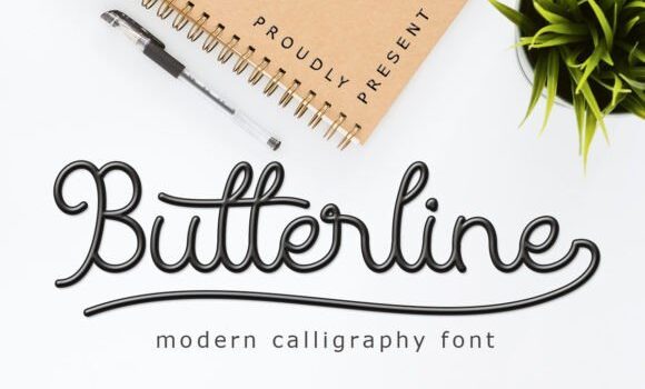Butterline Font - Featured Image