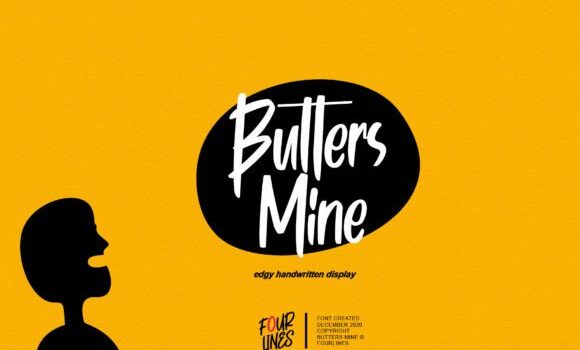 Butters Mine Font - Featured Image