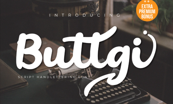 Buttgi Font - Featured Image