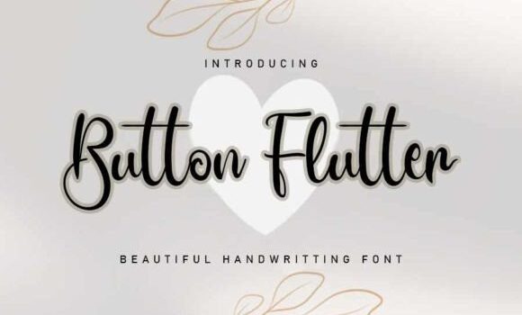 Button Flutter Font Fonts Free Download Button Flutter Font - Featured Image
