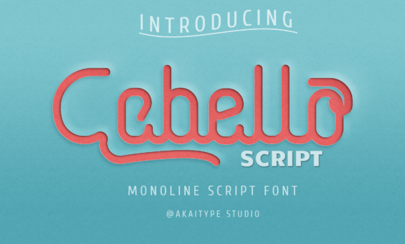 Cabello Script Font - Featured Image