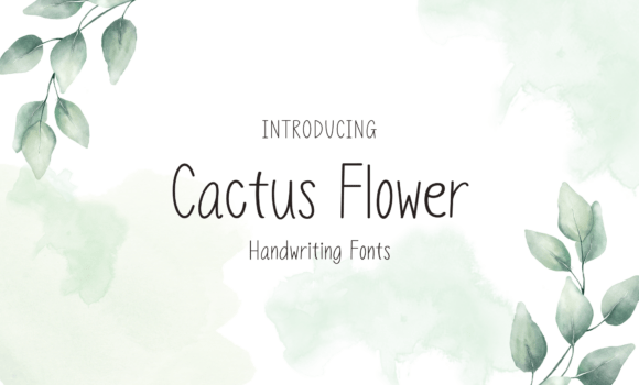 Cactus Flower Font - Featured Image