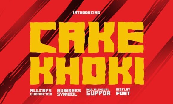 Cake Khoki Font - Featured Image