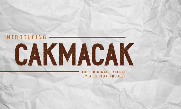 Cakmacak Font - Featured Image