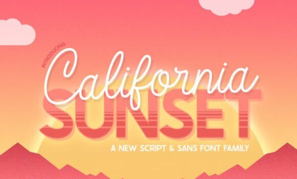 California Sunset Font - Featured Image