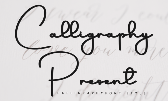 Calligraphy Present Font - Featured Image