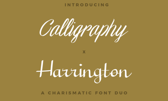 Calligraphy X Harrington Duo Font - Featured Image