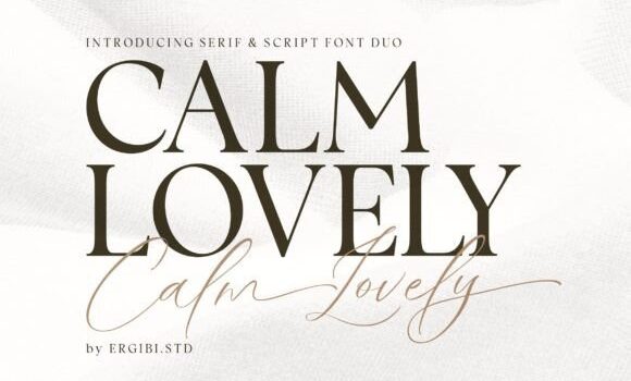 Calm Lovely Font - Featured Image