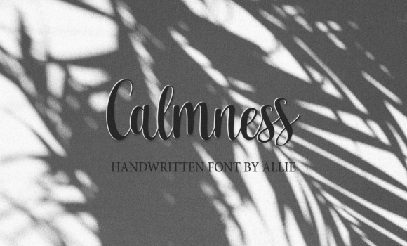 Calmness Font Fonts Free Download Calmness Font - Featured Image