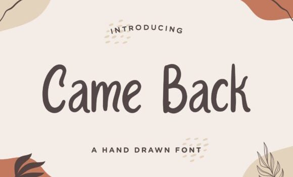 Came Back Font Fonts Free Download Came Back Font - Featured Image
