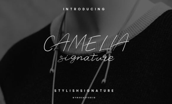 Camelia Stylish Signature Font - Featured Image