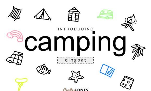 Camping Doodle Font Fonts Free Download Camping Doodle Font - Featured Image