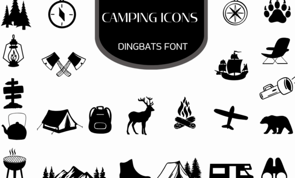 Camping Icons Font Fonts Free Download Camping Icons Font - Featured Image
