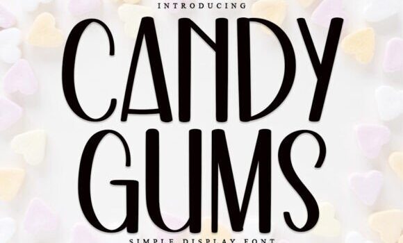 Candy Gums Font - Featured Image