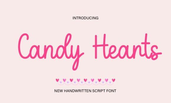 Candy Hearts Font - Featured Image