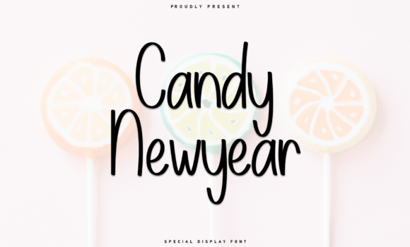 Candy Newyear Font - Featured Image
