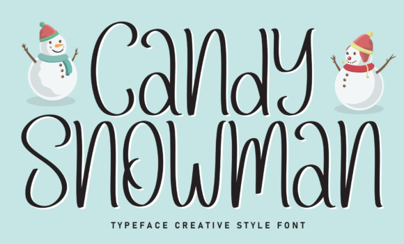 Candy Snowman Font - Featured Image