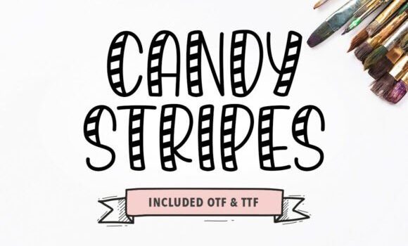 Candy Stripes Font - Featured Image