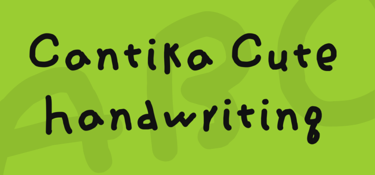 Cantika Cute Handwriting Font - Featured Image
