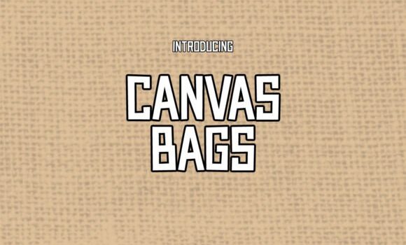 Canvas Bags Font - Featured Image