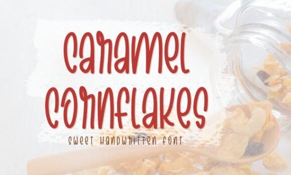 Caramel Cornflakes Font - Featured Image