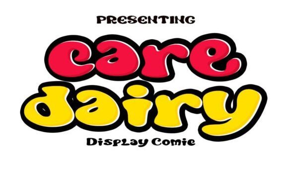Care Dairy Font - Featured Image