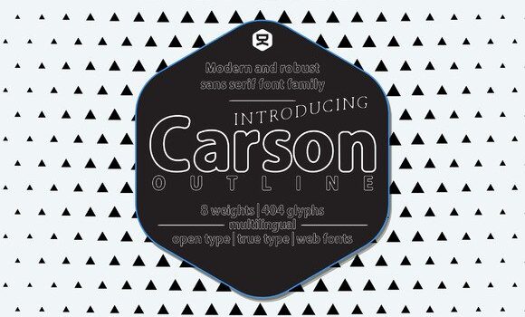 Carson Outline Font - Featured Image