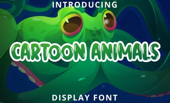 Cartoon Animals Font - Featured Image