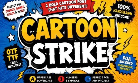 Cartoon Strike Font - Featured Image