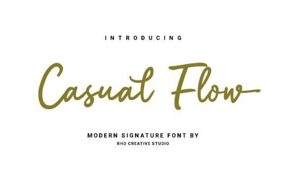 Casual Flow Font - Featured Image