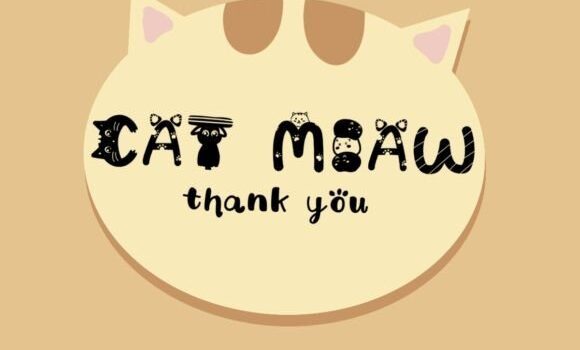 Cat Miaw Font Fonts Free Download Cat Miaw Font - Featured Image