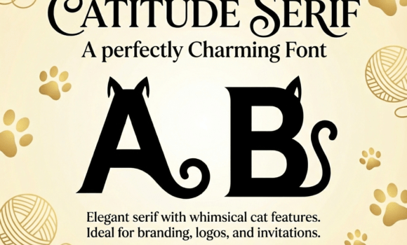 Catitude Serif Font Fonts Free Download Catitude Serif Font - Featured Image