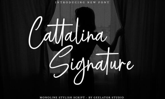 Cattalina Signature Font - Featured Image