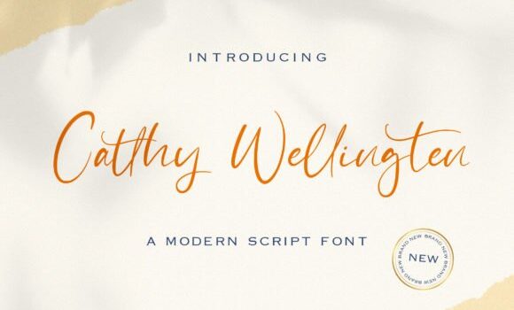 Catthy Wellingten Font - Featured Image