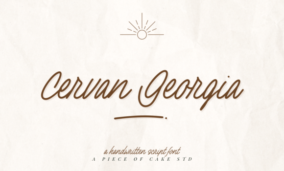 Cervan Georgia Font - Featured Image