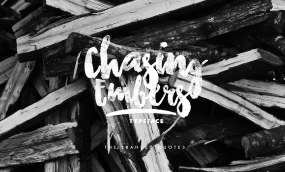 Chasing Embers Font - Featured Image
