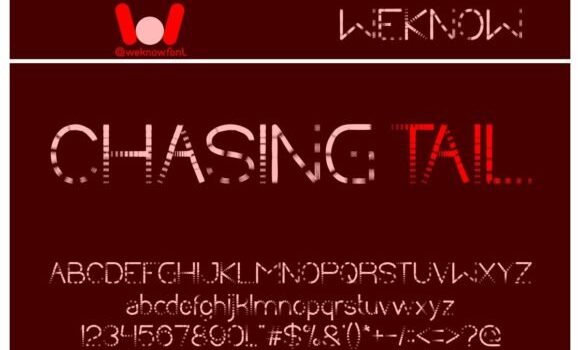 Chasing Tail Font - Featured Image