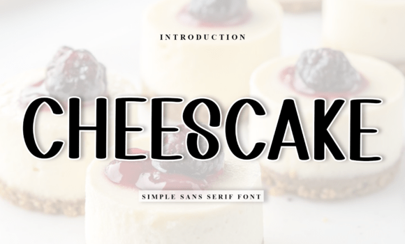 Cheescake Font - Featured Image