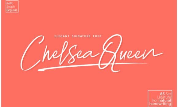 Chelsea Queen Font - Featured Image