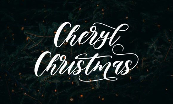 Cheryl Christmas Font - Featured Image