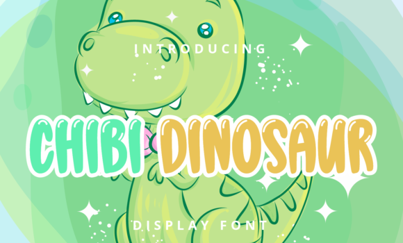 Chibi Dinosaur Font - Featured Image
