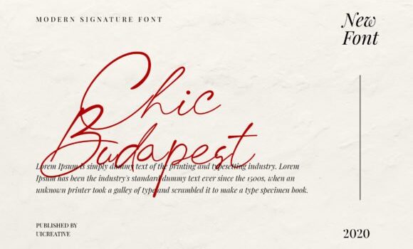 Chic Budapest Font - Featured Image