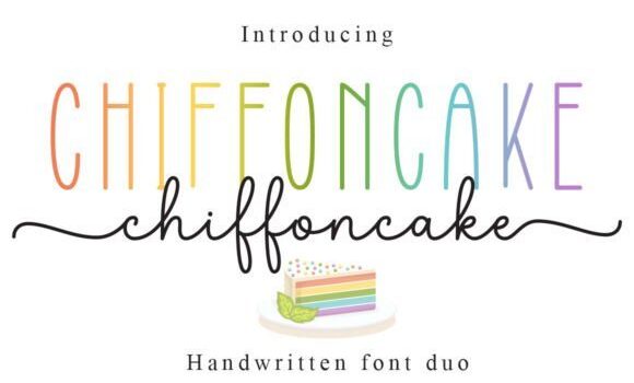 Chiffoncake Duo Font - Featured Image