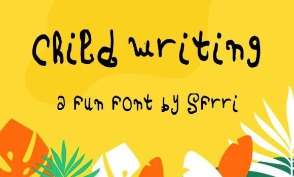 Child Writing Font - Featured Image